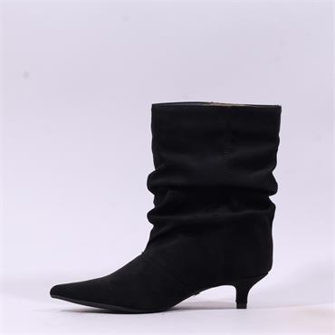 Una Healy Taste Back Ruffled Mid Boot - Vinyl